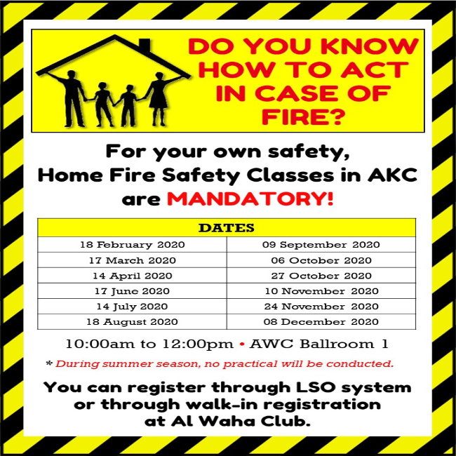 Home Fire Safety Classes 2020