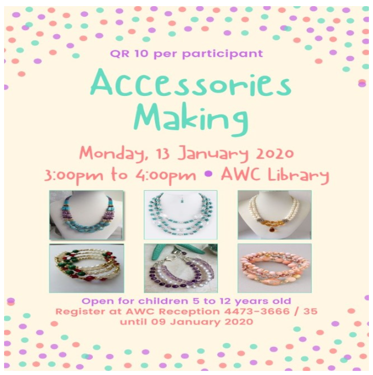 Library Activity: Accessories Making