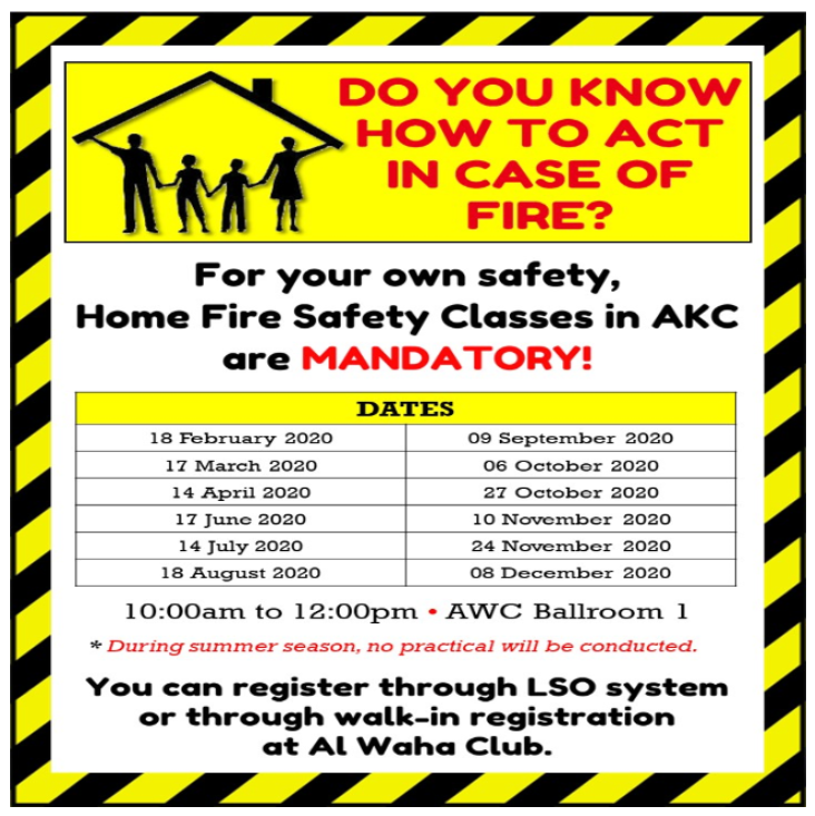 Home Fire Safety Classes 2020