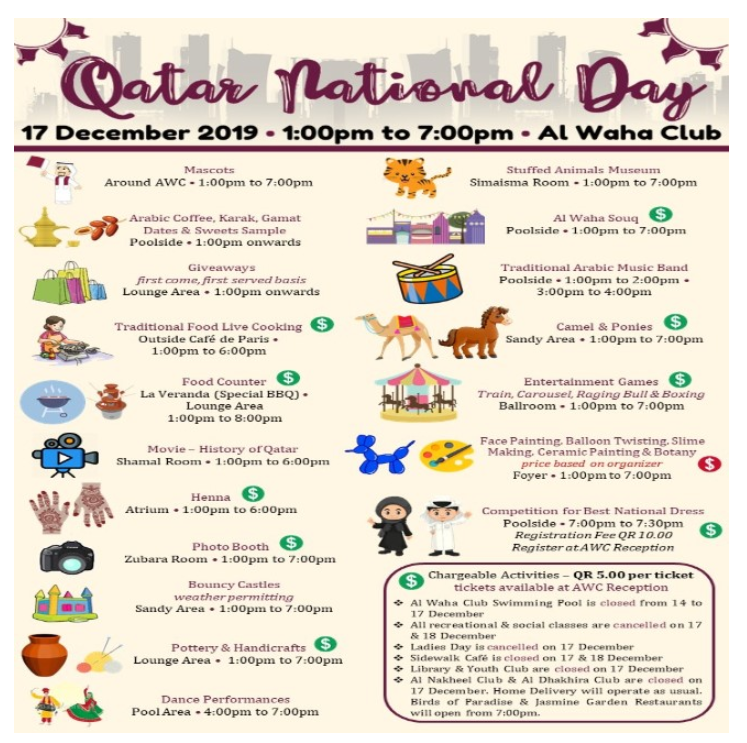 QND 2019: Schedule of Activities