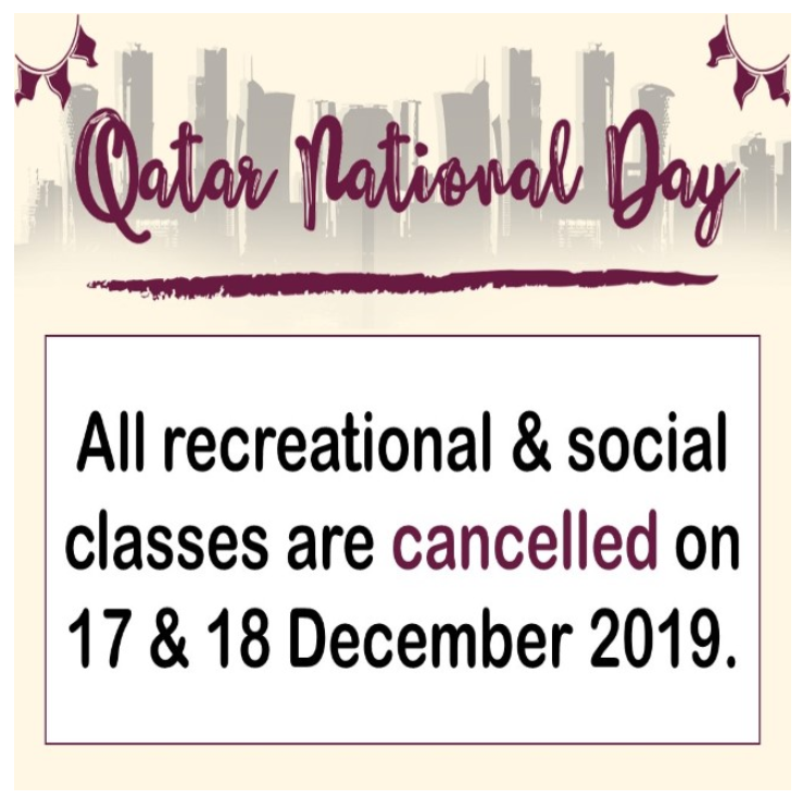 QND 2019: Special Notices