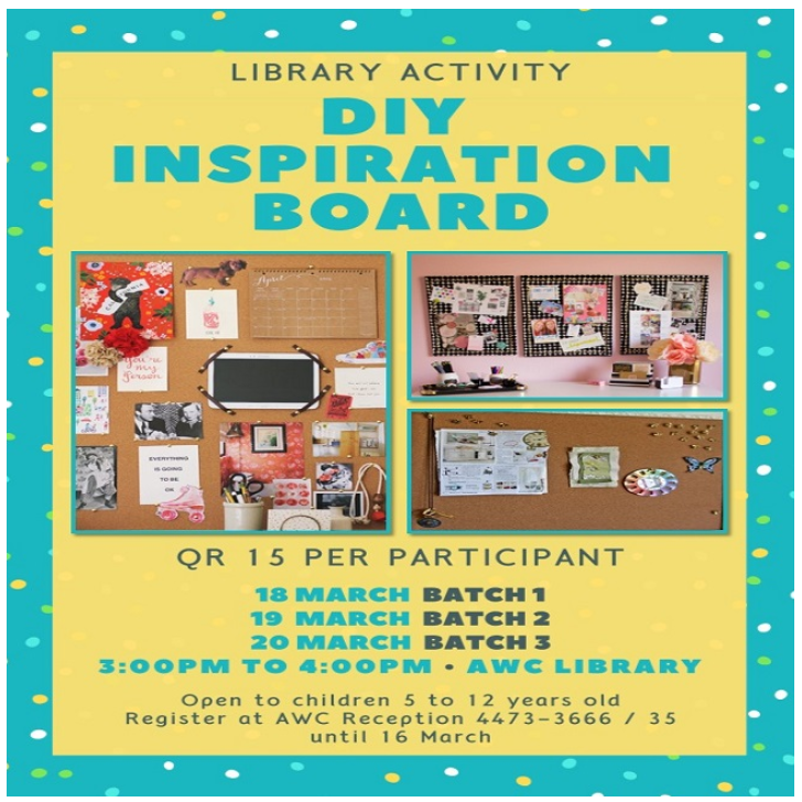 Library Activity: DIY Inspiration Board