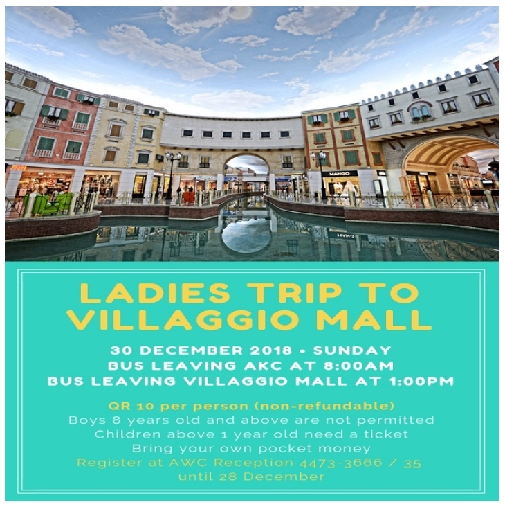 Ladies Trip to Villaggio Mall - December 2018
