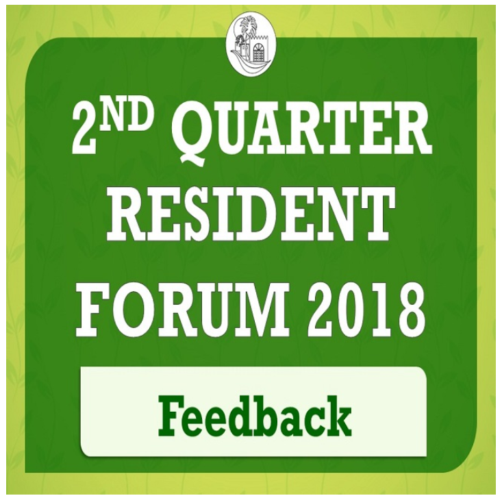 Q2 2018 Resident Forum Feedback