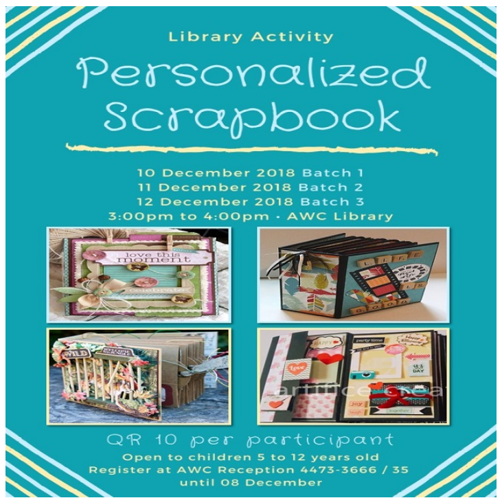 Library Activity: Personalized Scrapbook