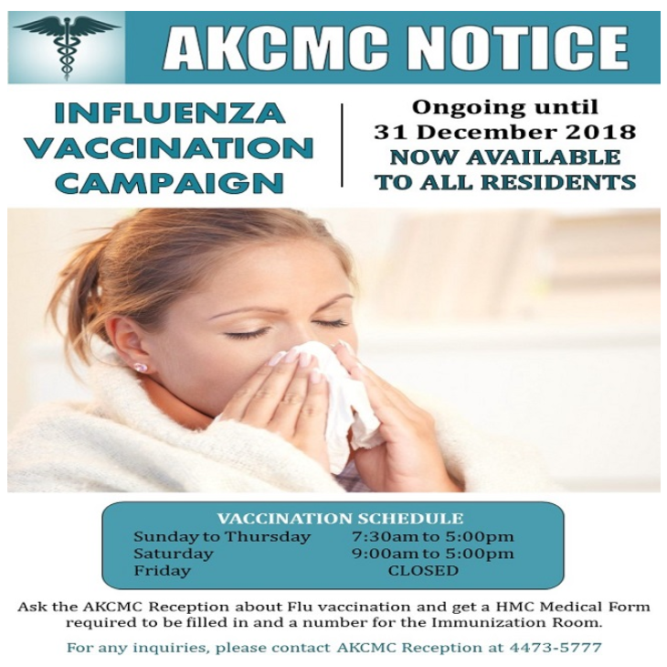 AKCMC Influenza Vaccination Campaign