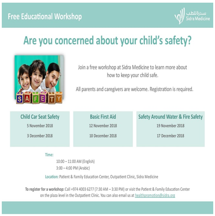 Free Educational Workshops by Sidra Medicine
