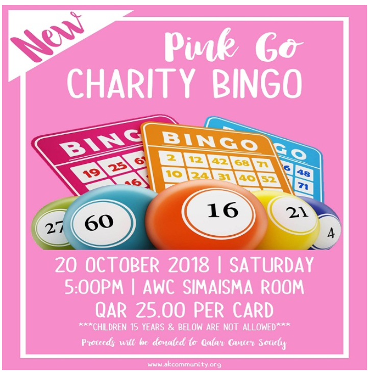 AKC is Pink: Pink Go Charity Bingo