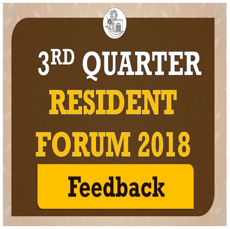 Q3 Resident Forum Feedback