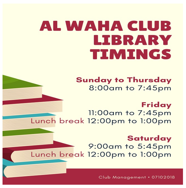AWC Library New Timings
