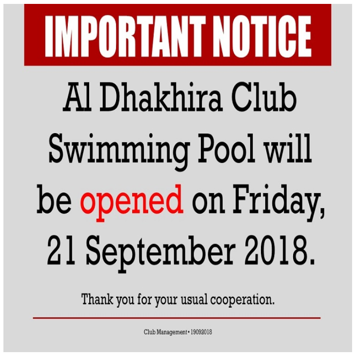 Important Notice: ADC Pool Opening