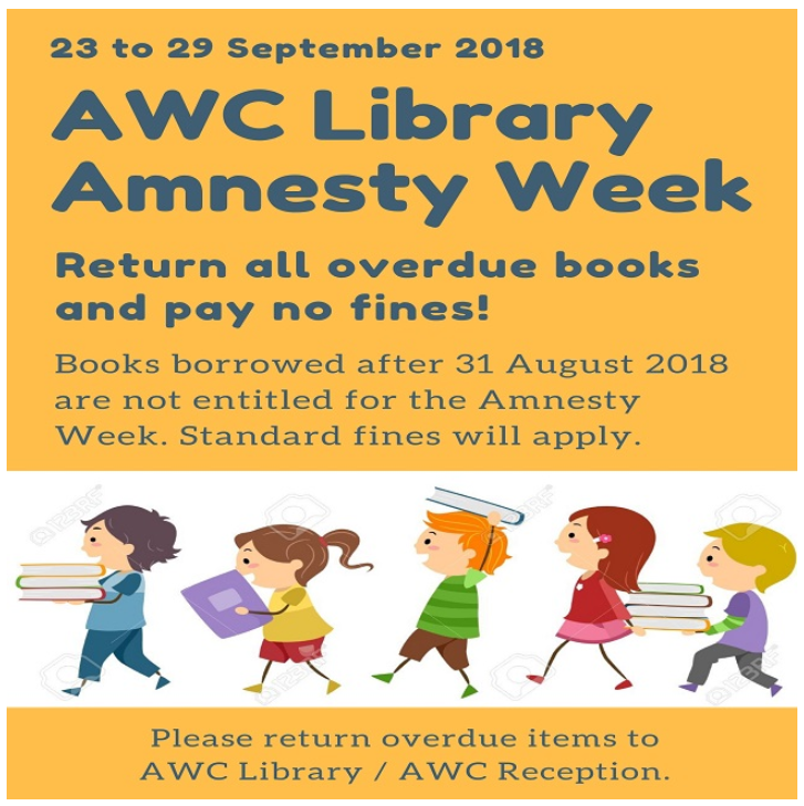 AWC Library Amnesty Week