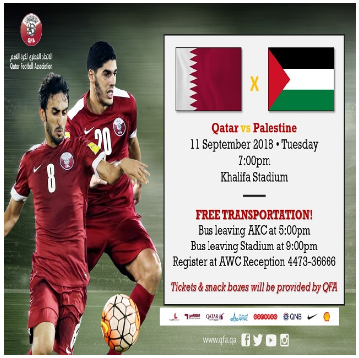 QFA Match: Qatar vs Palestine