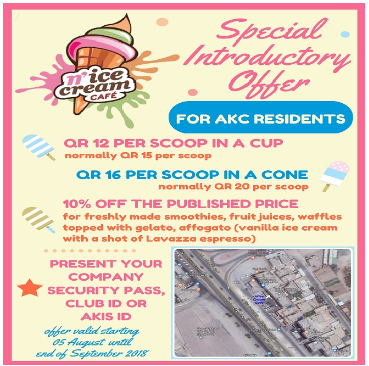 N'ice Cream Cafe Special Introductory Offer