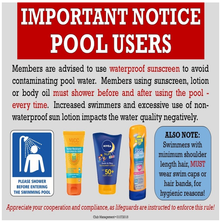 Important Notice: Pool Users