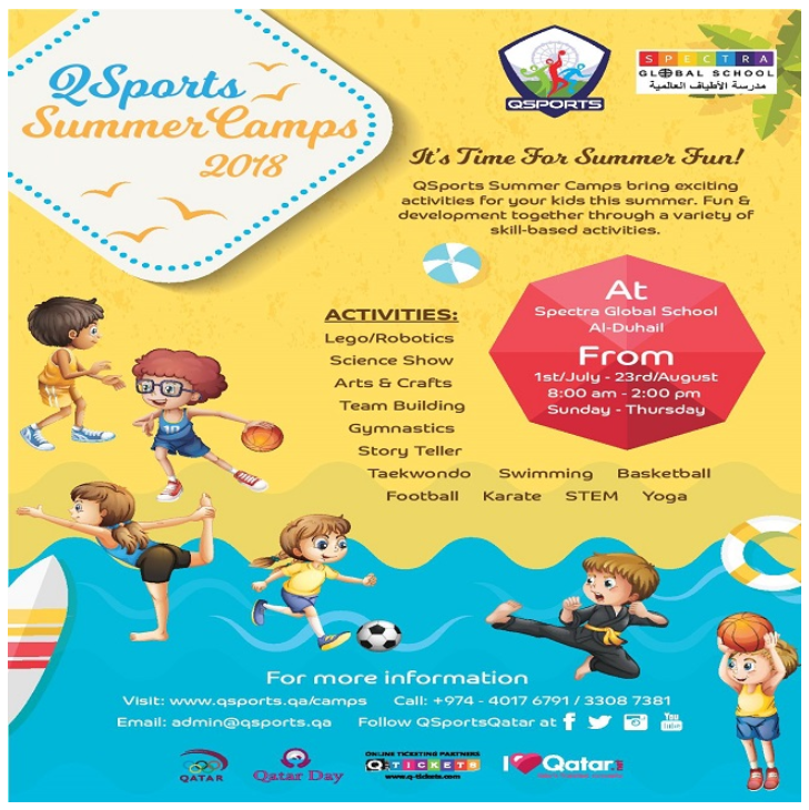QSports Summer Camps 2018
