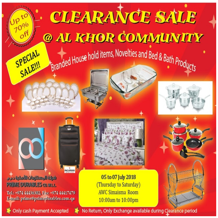Prime Durables Clearance Sale - July 2018