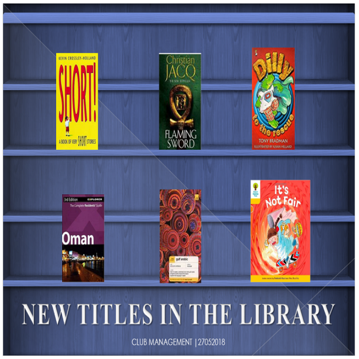 New Titles in the Library - May 28, 2018