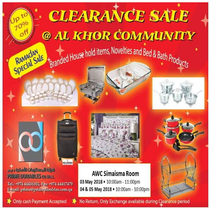 Prime Durables Clearance Sale