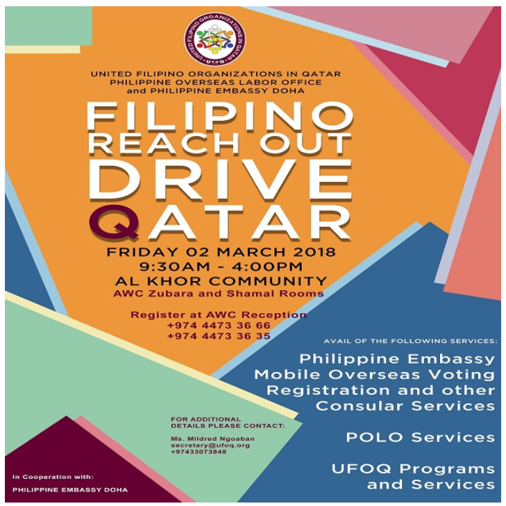 Filipino Reach Out Drive Qatar