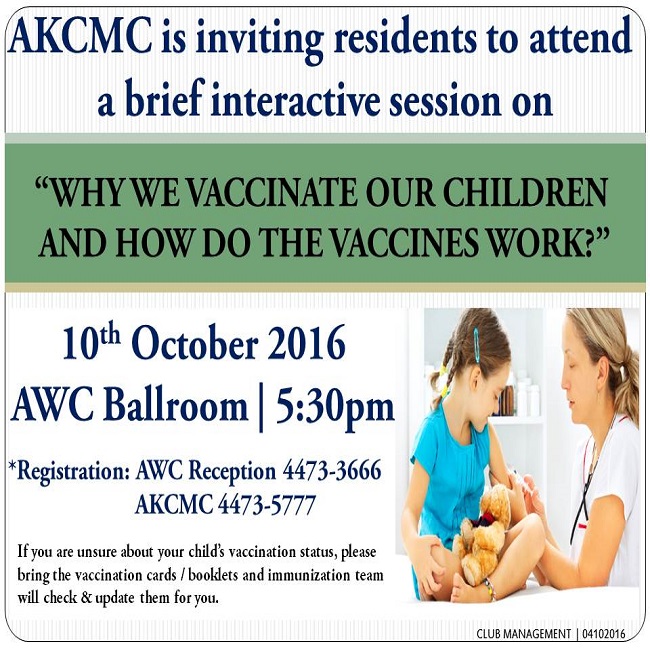 AKCMC Session on Benefits of Vaccination