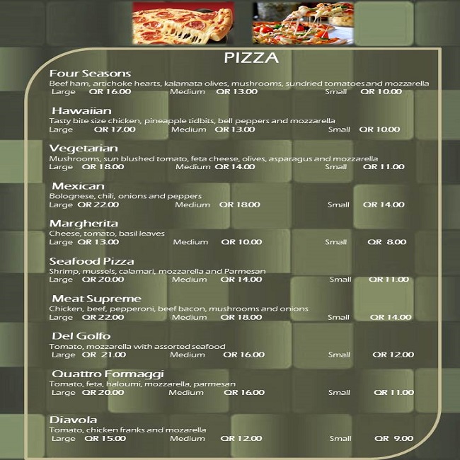 ANC Olive Grove Restaurant - New Menu