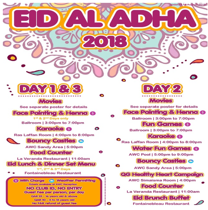 Eid al Adha 2018: What's Happening