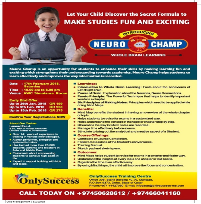 Neuro Champ Whole Brain Learning Program