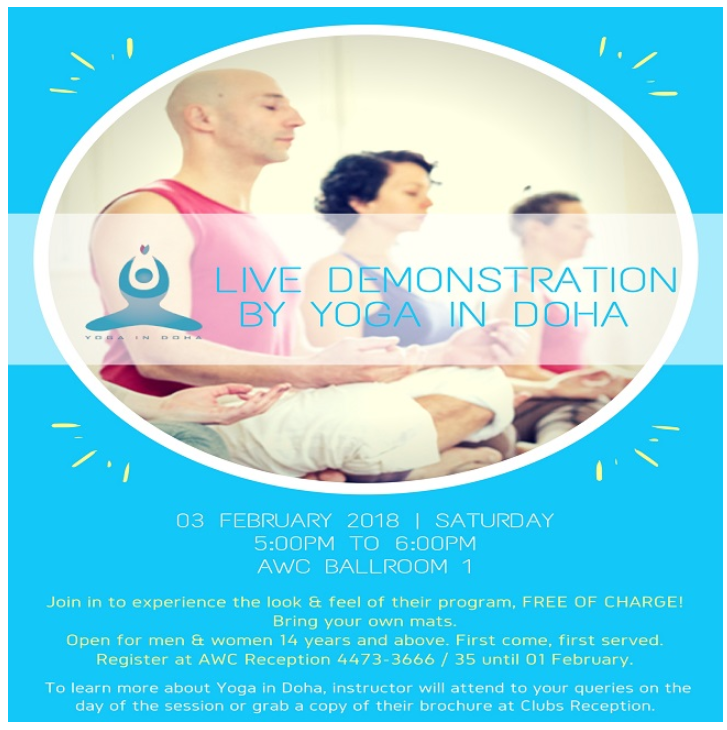 Live Demonstration by Yoga in Doha