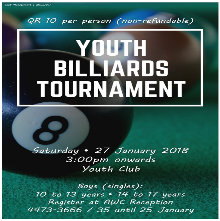 Youth Billiards Tournament