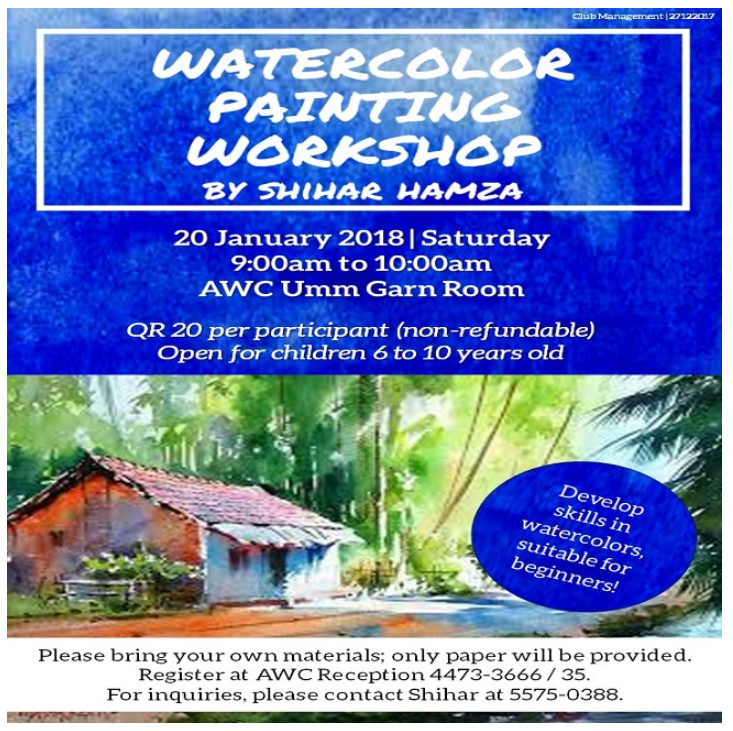 Watercolor Painting Workshop