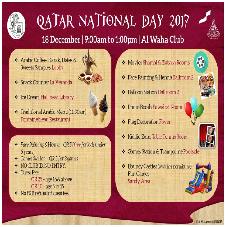Qatar National Day 2017: What's Happening