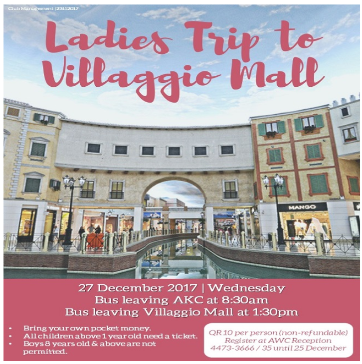 Ladies Trip to Villaggio Mall - December 2017