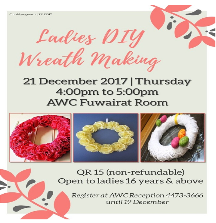 Ladies DIY Wreath Making