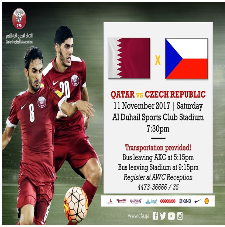 QFA Match: Qatar vs Czech Republic
