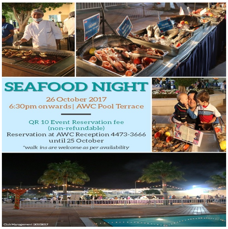 Seafood Night - October 2017
