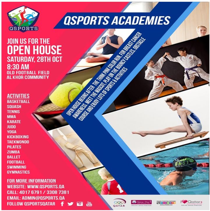 AKC Goes Pink: QSports Academies Open House