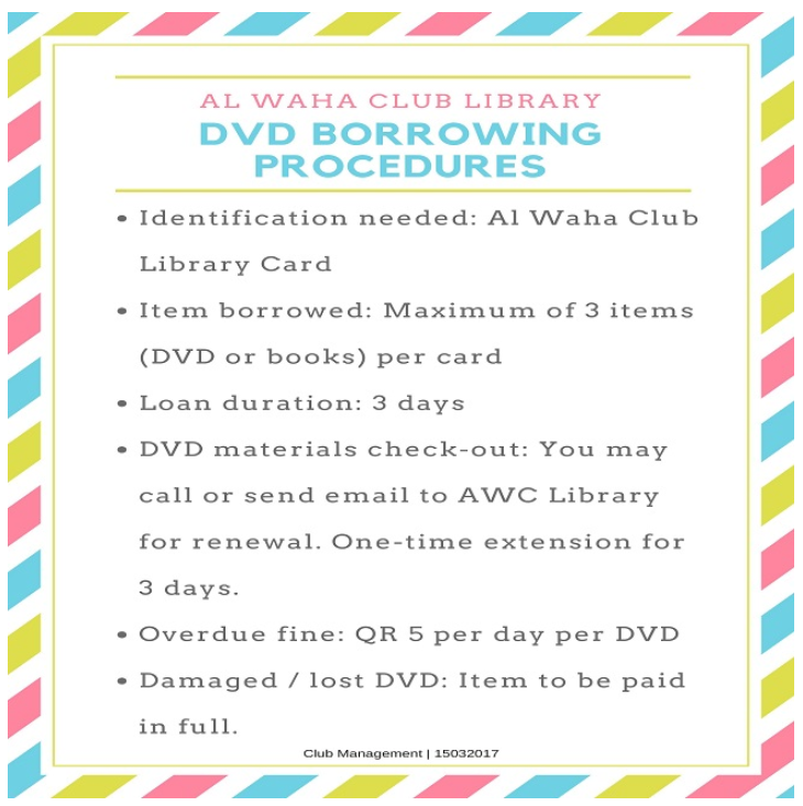 Al Waha Club Library DVD Database