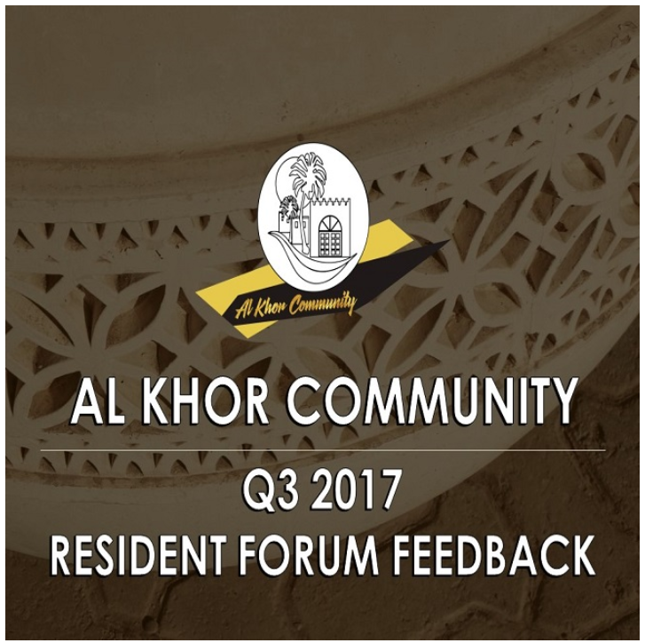 Q3 2017 Resident Forum Feedback