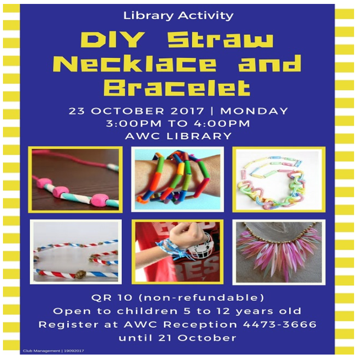 DIY Straw Necklace and Bracelet