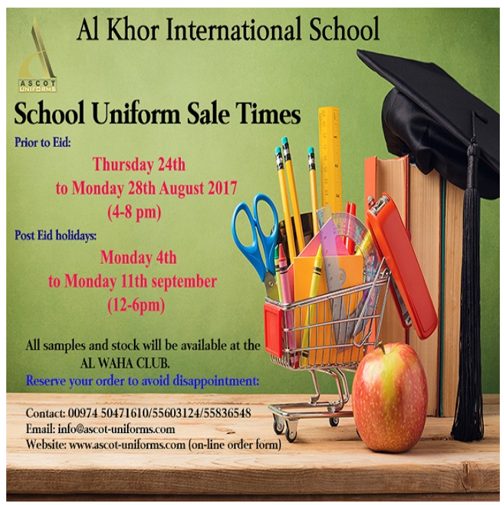 AKIS School Uniform Sale at AWC