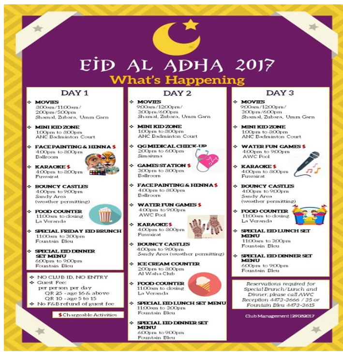 Eid Al Adha 2017: What's Happening